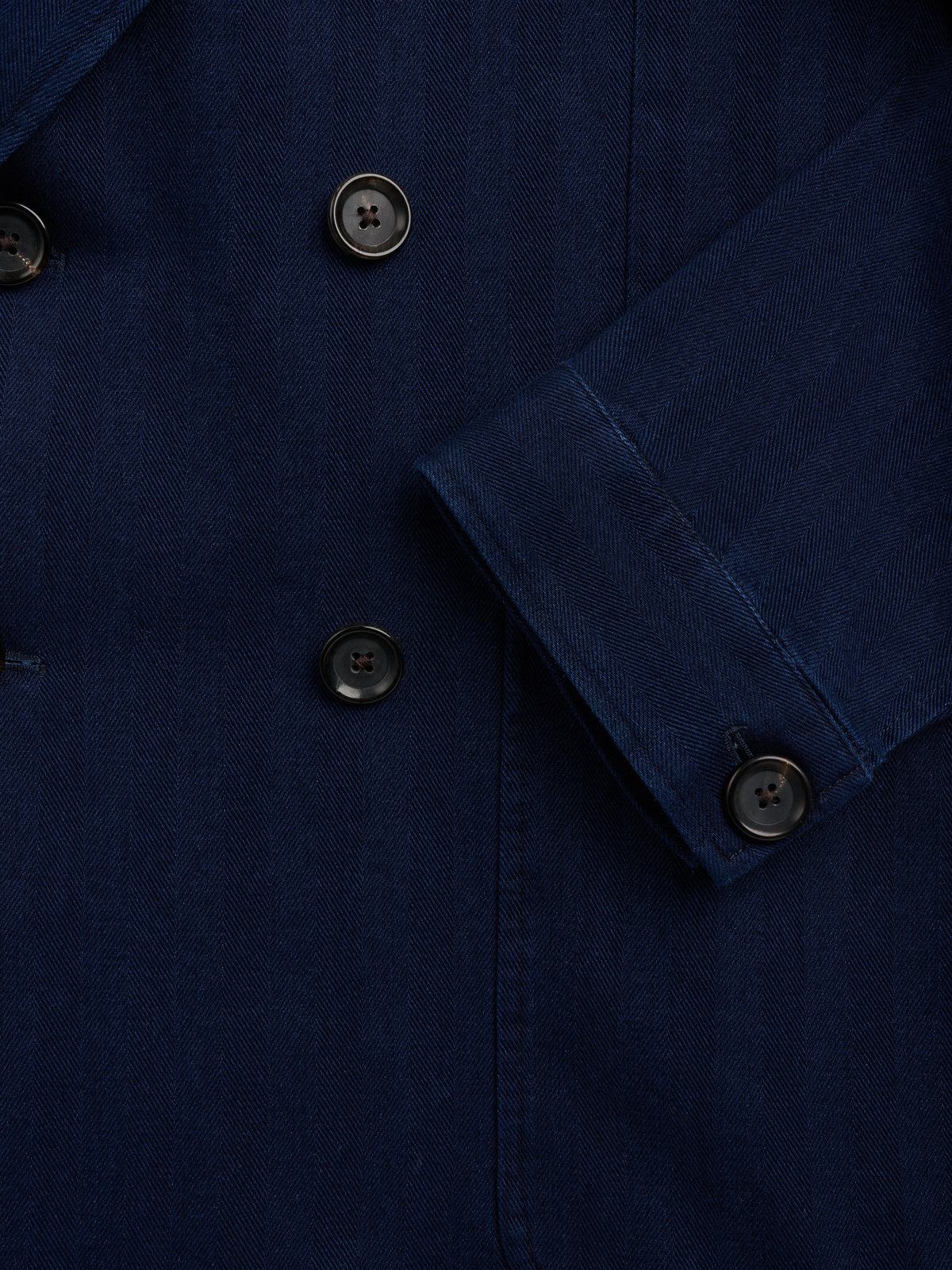 Double Breasted Jacket Faye Indigo Blue