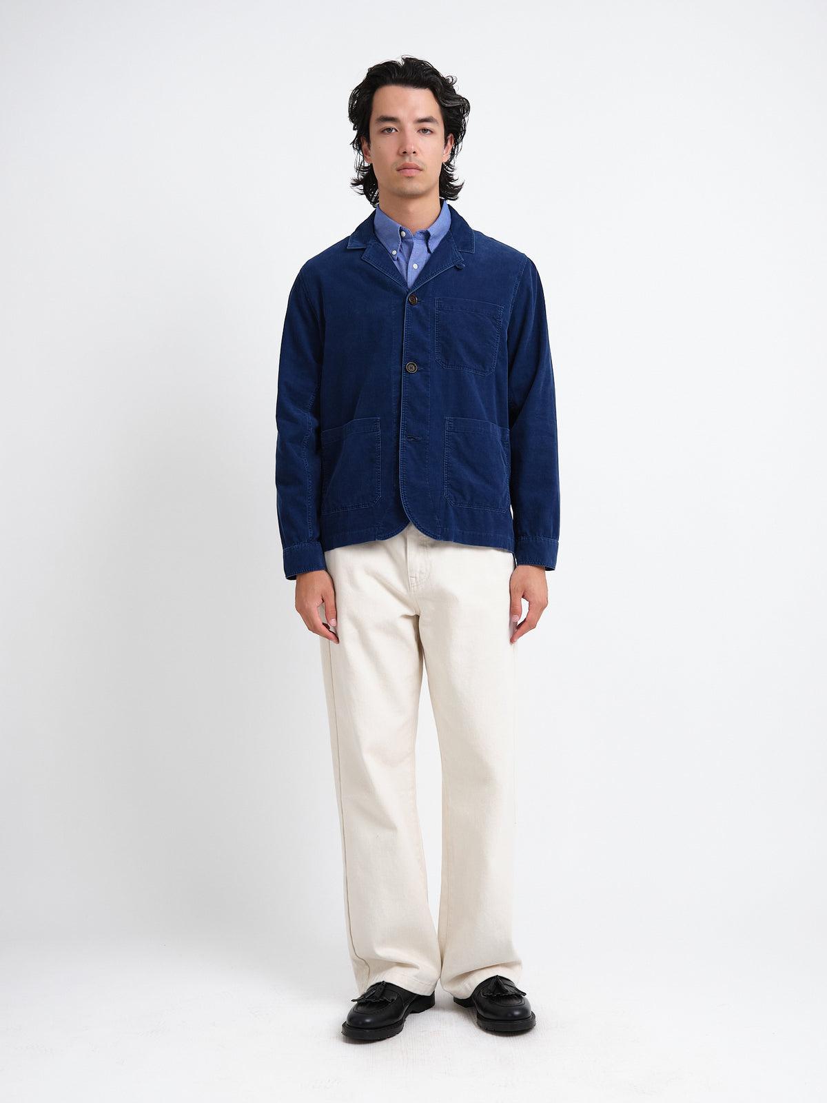 Bradwell Jacket Newson Cord Indigo Blue