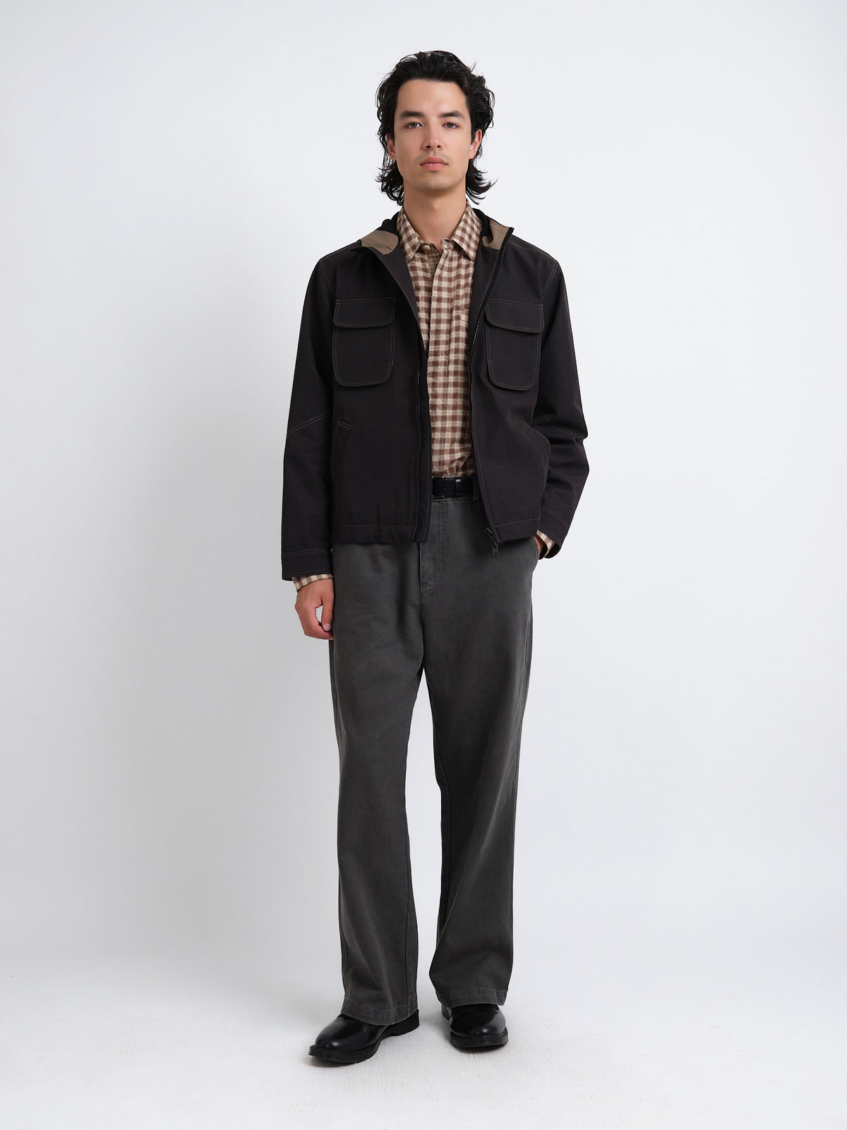 Saltash Jacket Marling Graphite