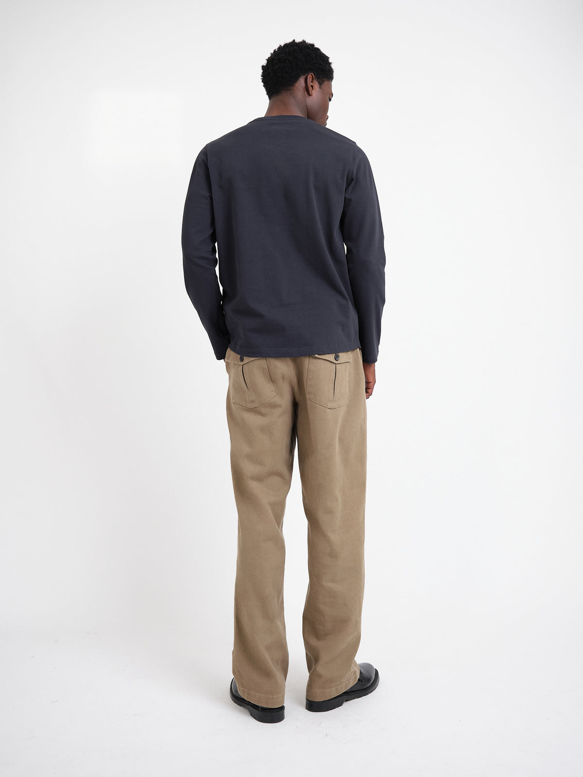 Heavy Long Sleeve T-Shirt Parton Navy