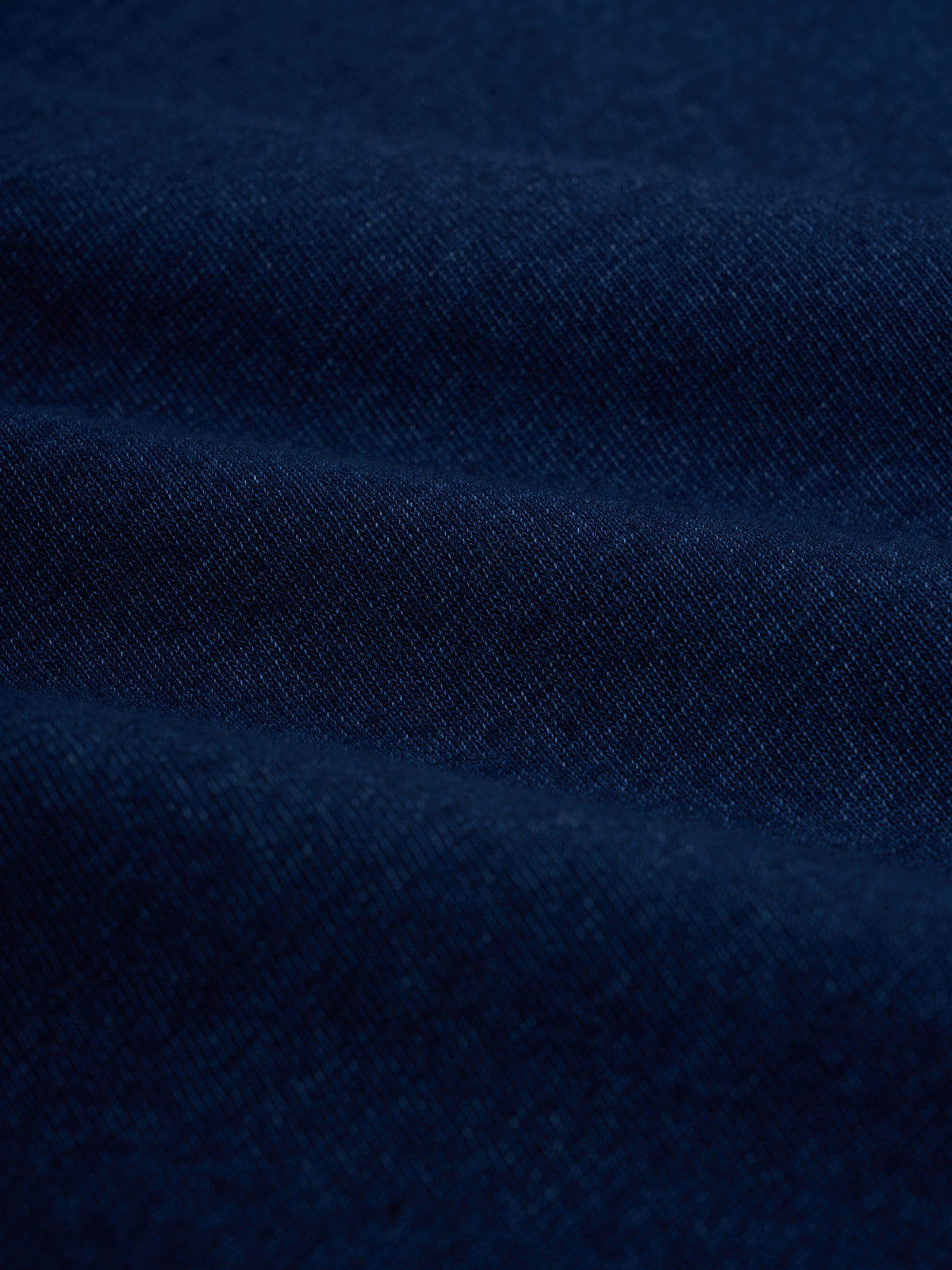 Mersey Long Sleeve Polo Shirt Hickman Indigo Rinse