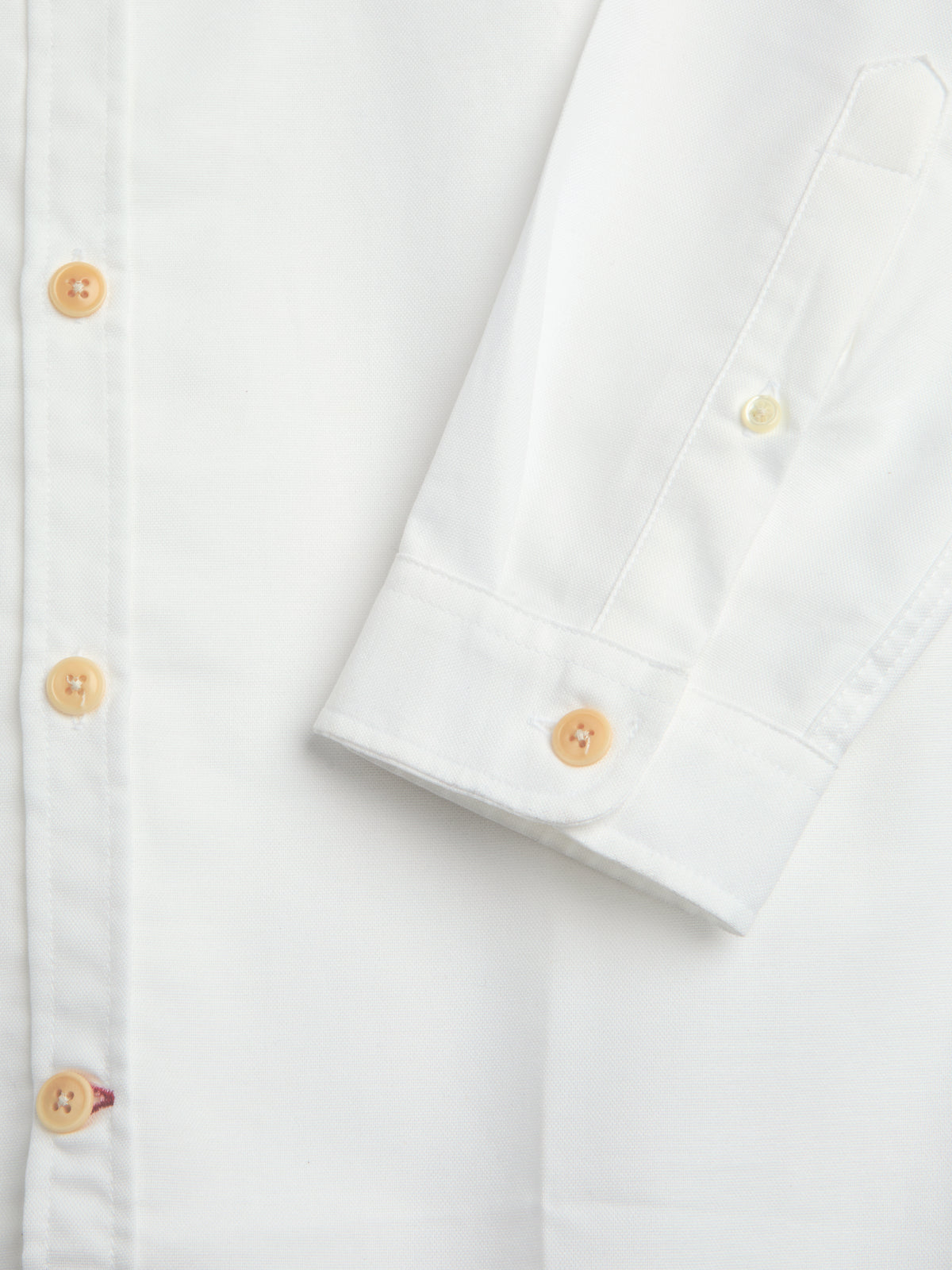 Grandad Collar Shirt Brecon Oxford White
