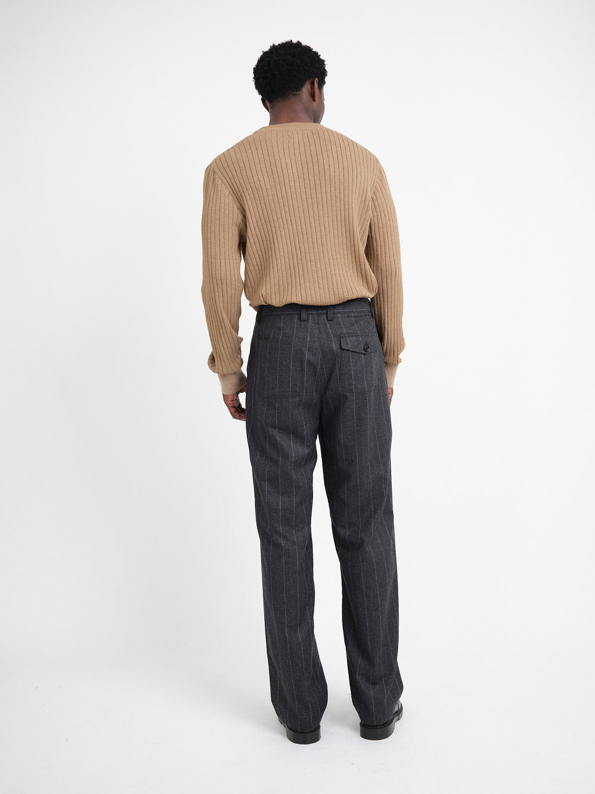 Morton Pleated Trousers Purdon Charcoal