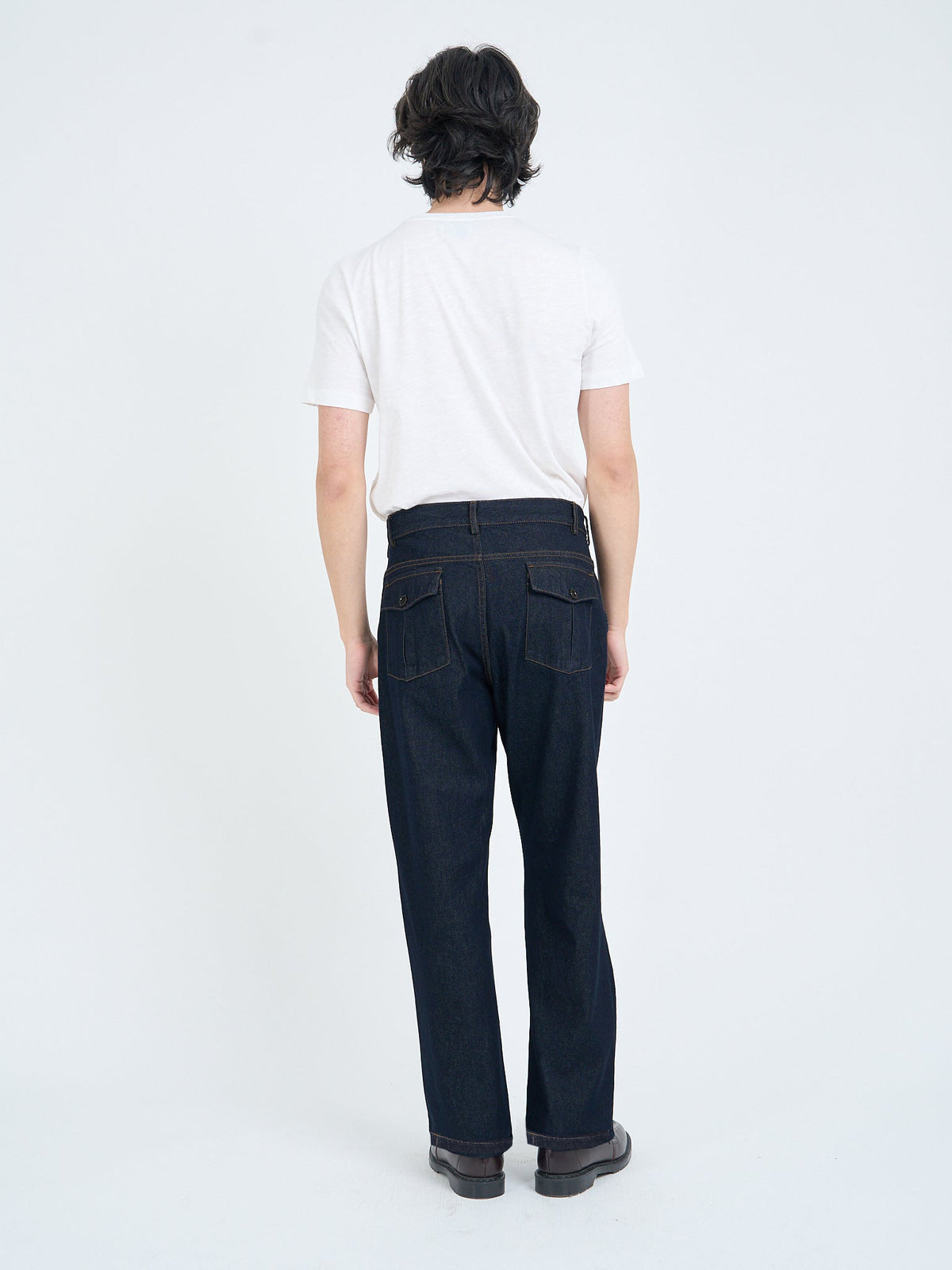 Utility Straight Leg Trousers Westall Denim Indigo